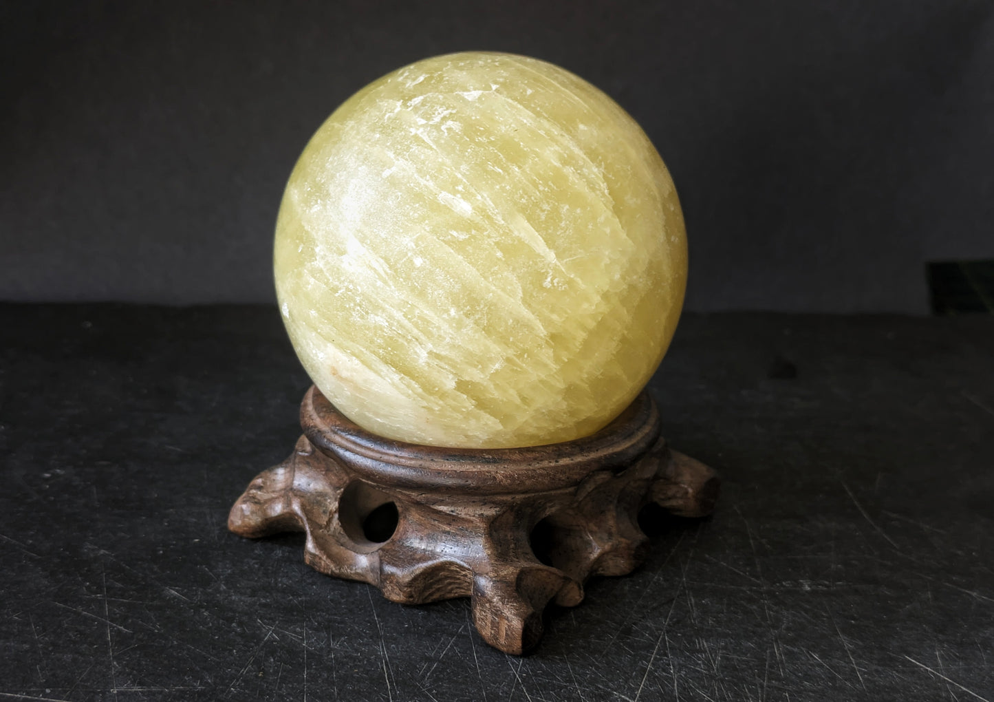 Lemon Calcite Sphere