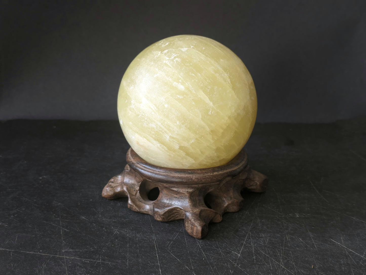 Lemon Calcite Sphere