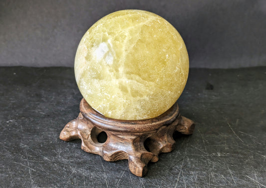 Lemon Calcite Sphere