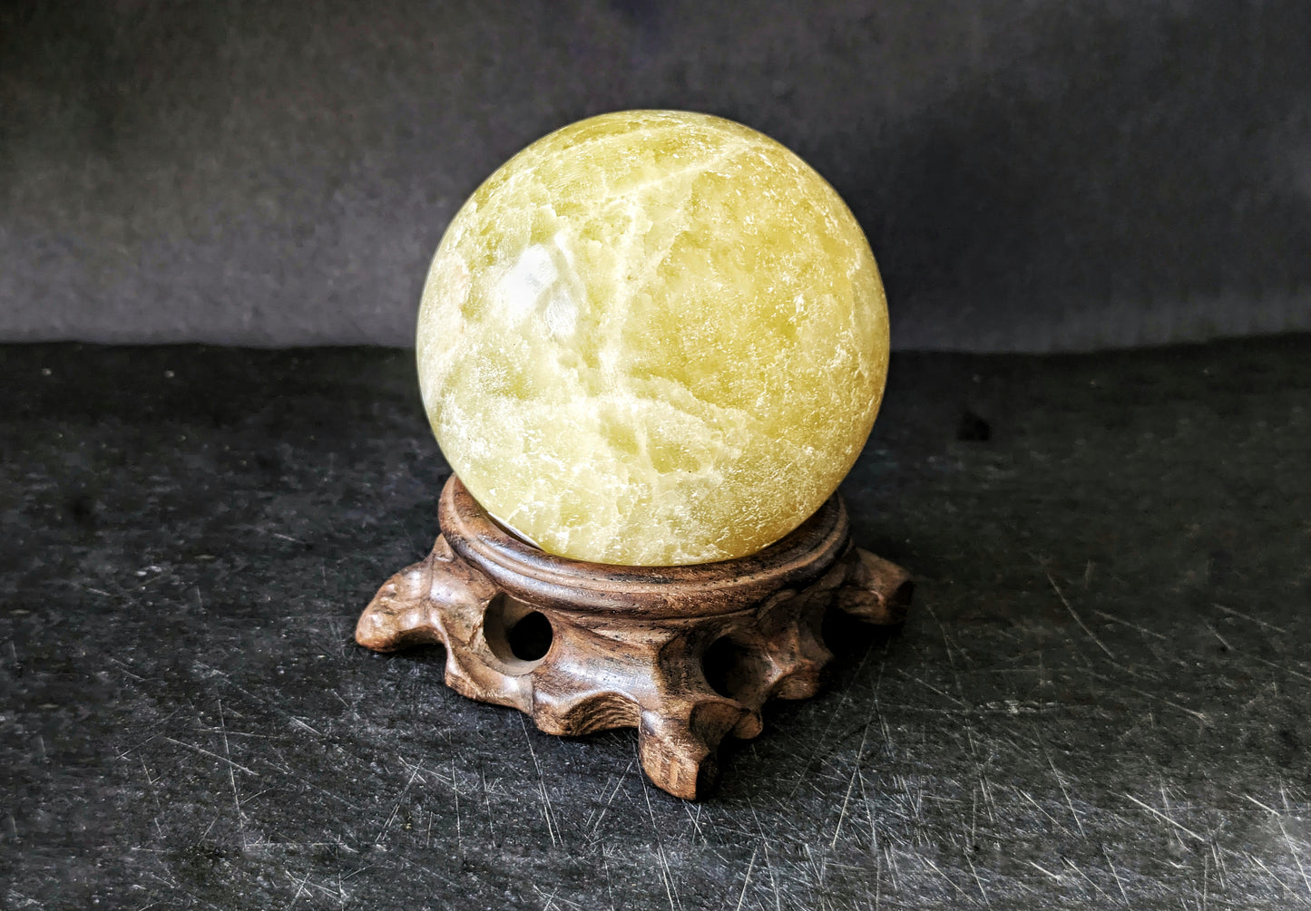 Lemon Calcite Sphere