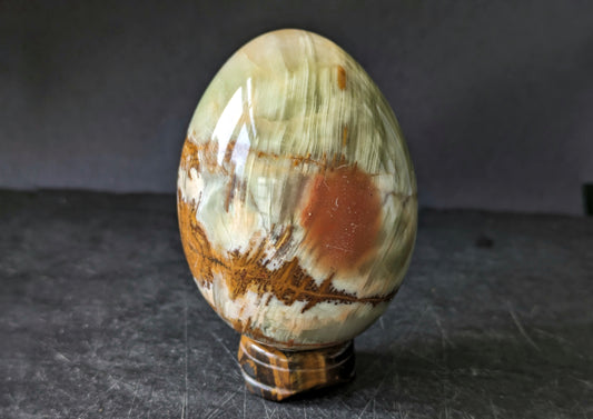 Green Banded Onyx Egg