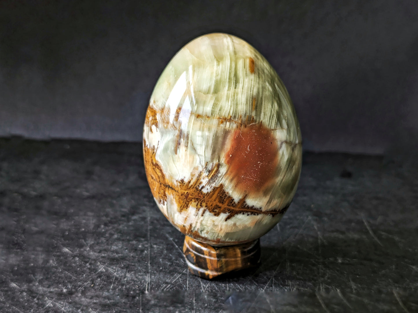 Green Banded Onyx Egg