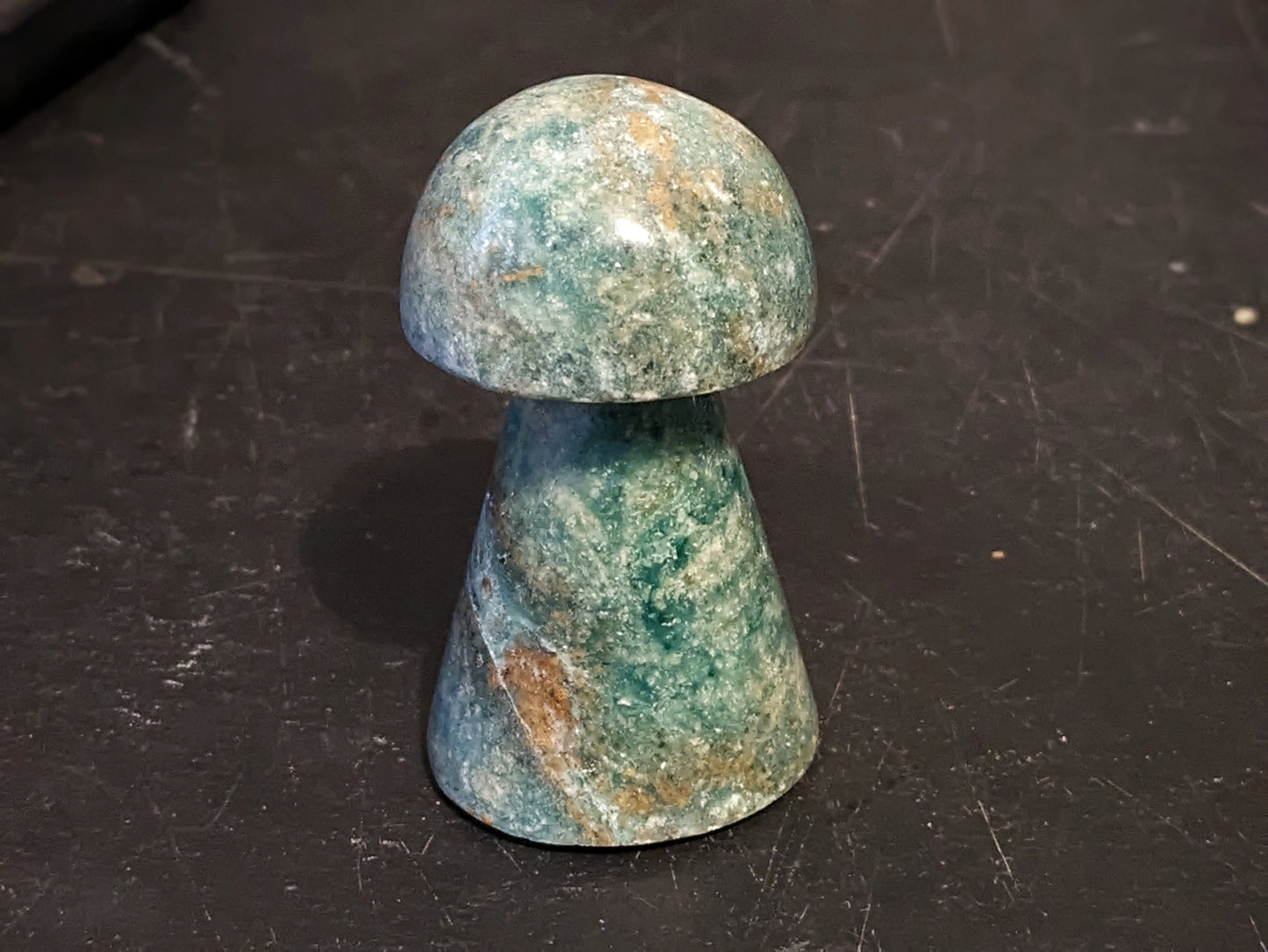 Green Aventurine Mushroom Carving