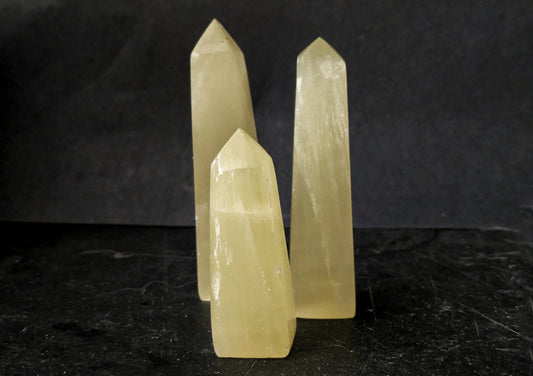 Lemon Calcite Small Obelisk