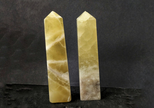 Lemon Calcite Large Obelisk