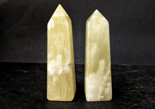 Lemon Calcite Medium Obelisk