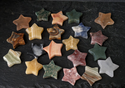 Mixed Crystals Star Carving