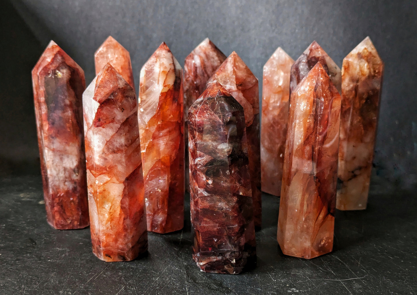 Fire Quartz Medium Obelisk