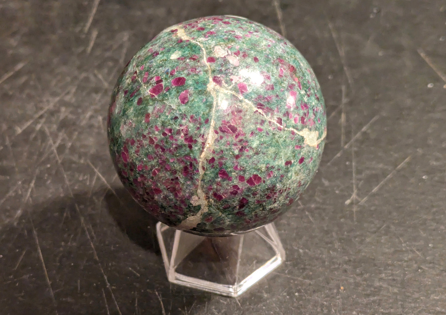 Ruby In Fuchsite Sphere 1