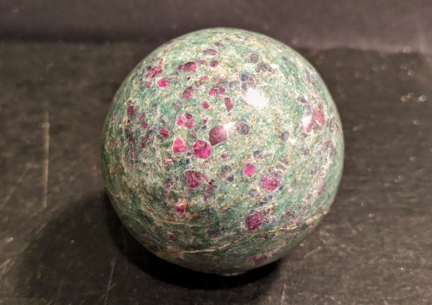 Ruby In Fuchsite Sphere 3