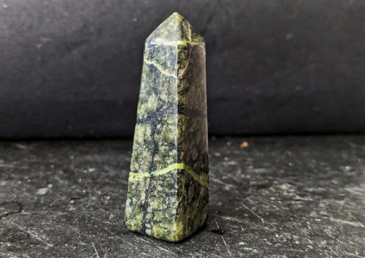 Green Serpentine Mini Obelisk