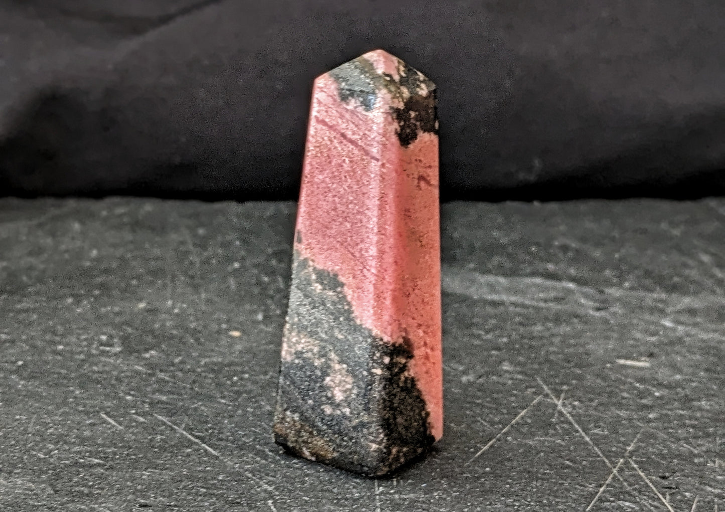 Rhodonite Mini Obelisk