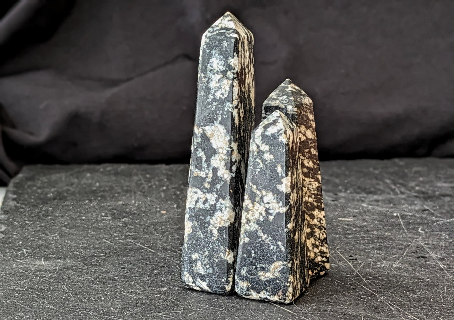 Zebra Jasper Mini Obelisk