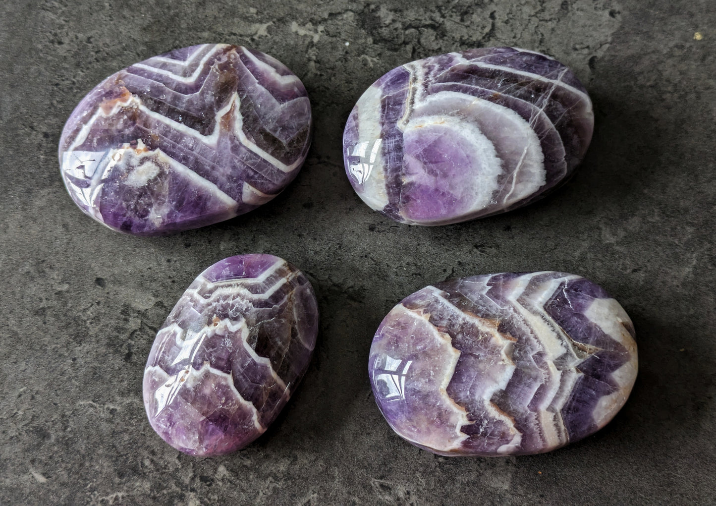 Amethyst Chevron Palmstone