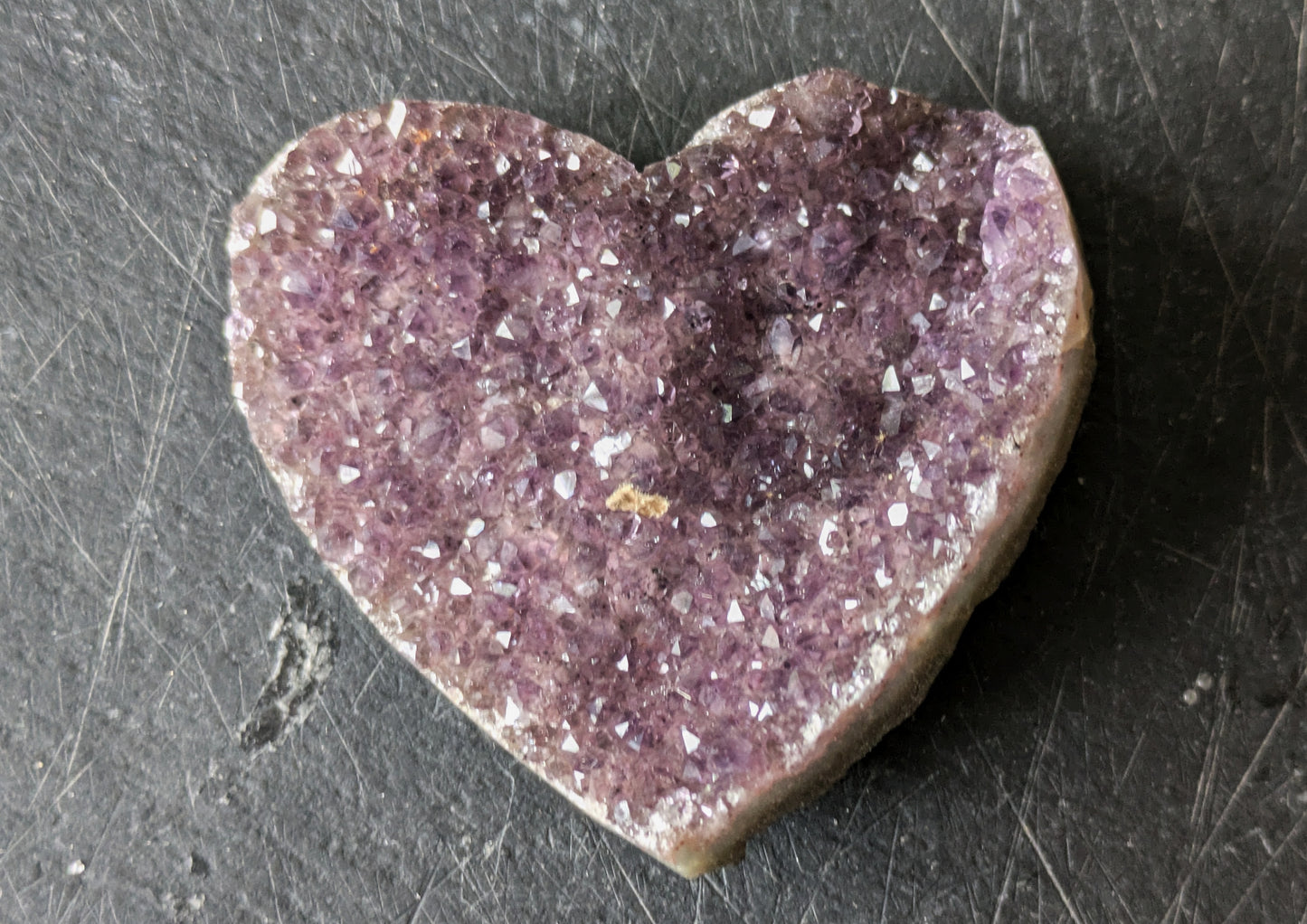 Amethyst Druzy Medium/Large Heart