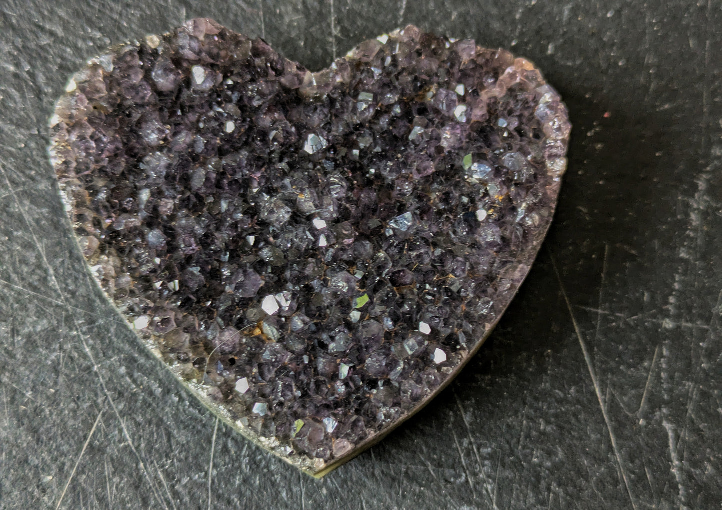 Amethyst Druzy Medium/Large Heart