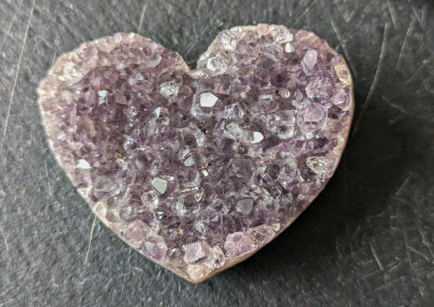 Amethyst Druzy Medium/Large Heart