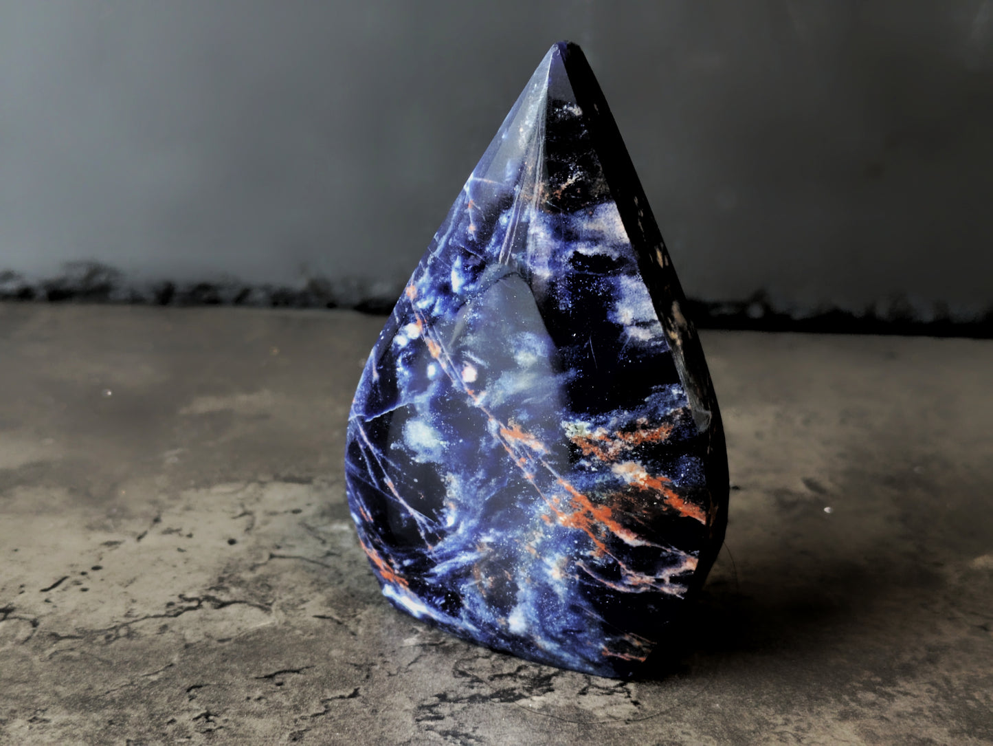 Sodalite Flame Carving