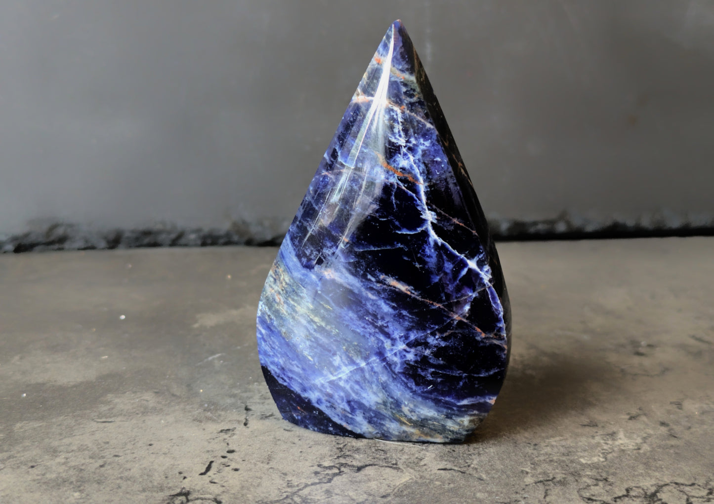 Sodalite Flame Carving