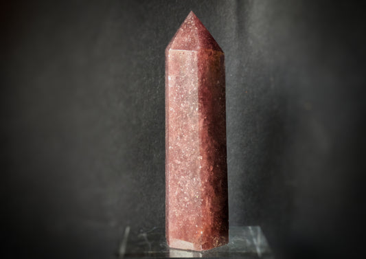 Strawberry Quartz Obelisk