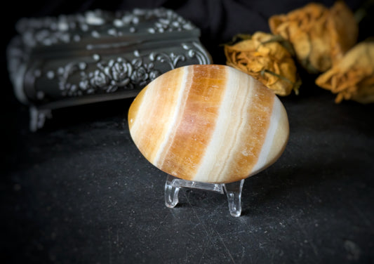 Orange Calcite Palmstone