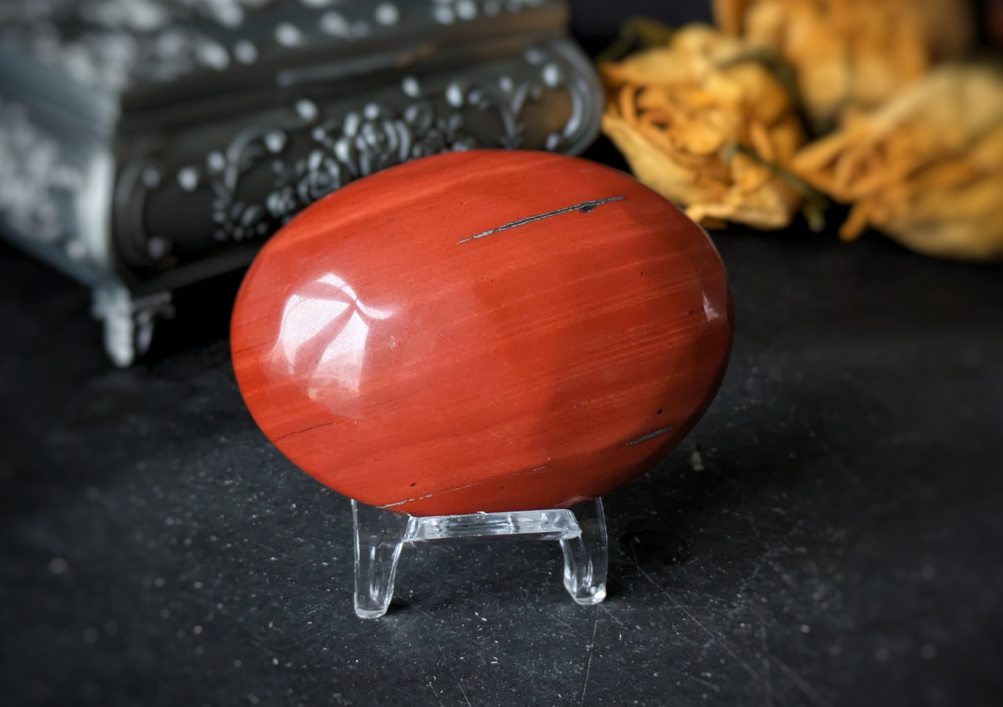 Red Jasper Palmstone