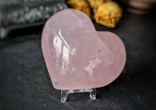 Rose Quartz Heart Large