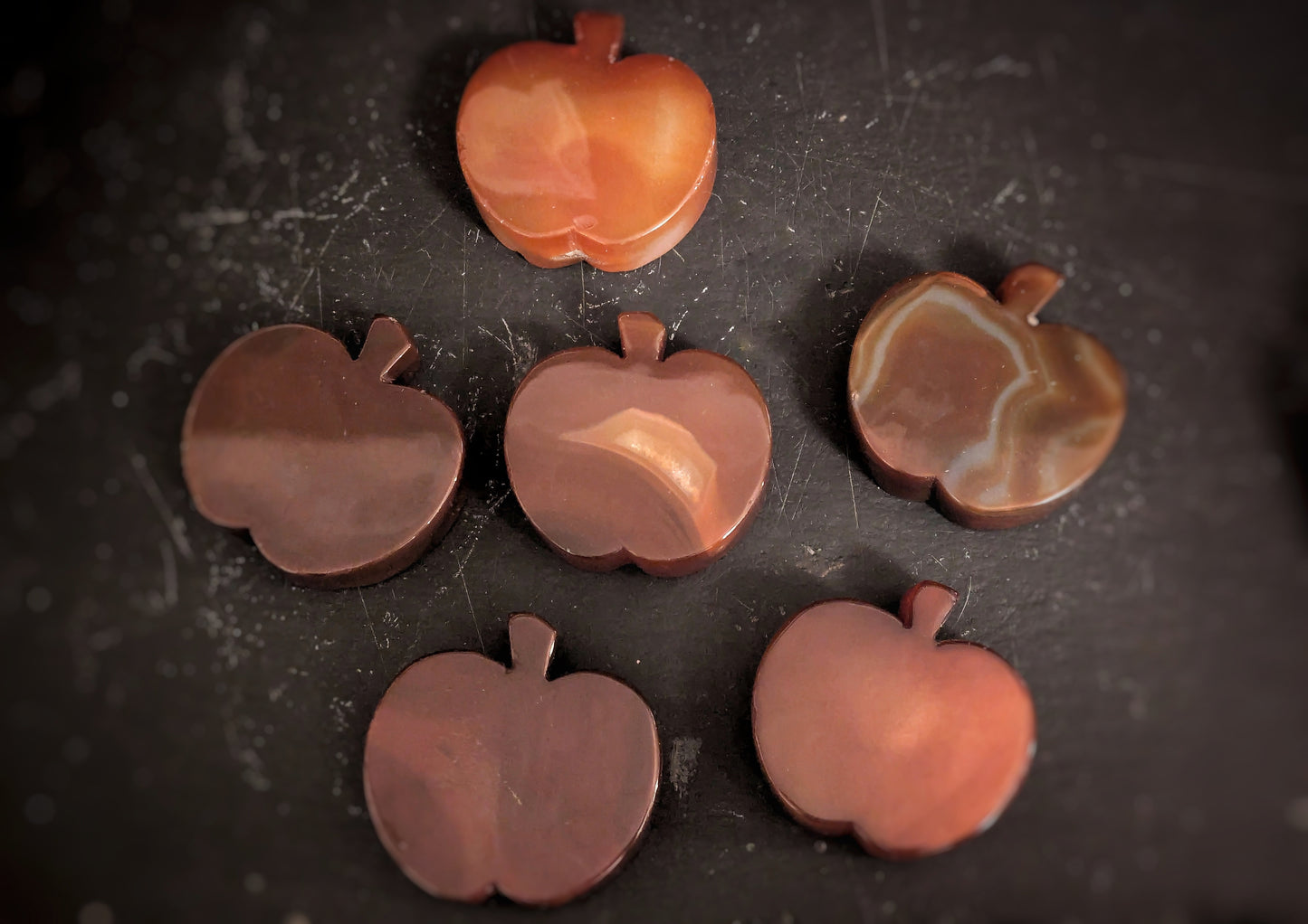 Carnelian Apple Carving