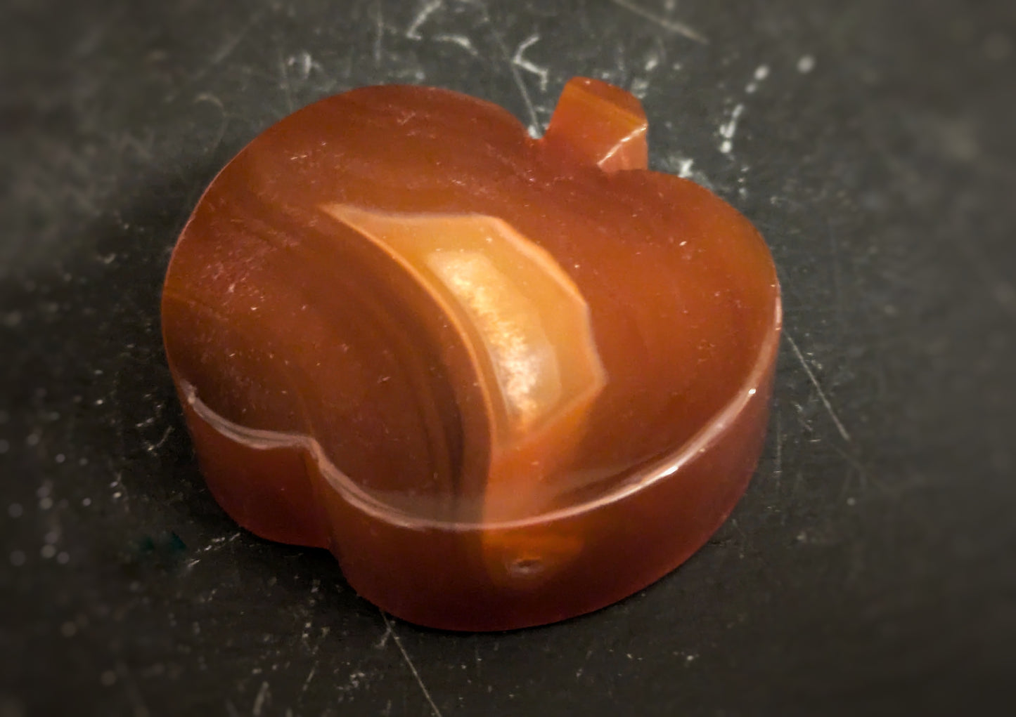 Carnelian Apple Carving