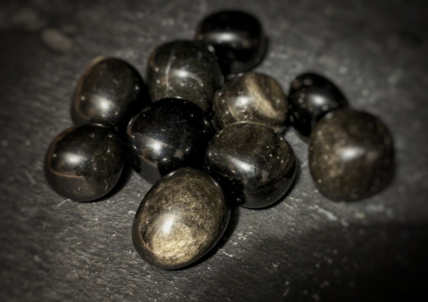 Gold Sheen Obsidian Tumblestones