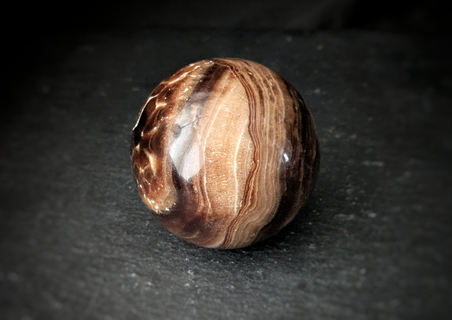 Chocolate Calcite Sphere 3