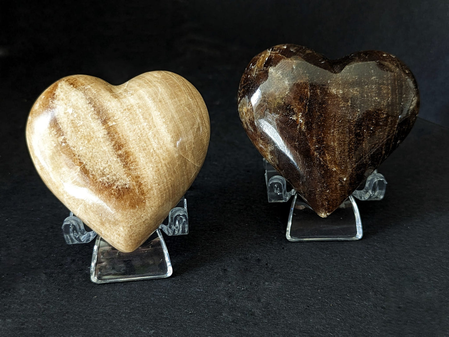 Chocolate Calcite Small Heart