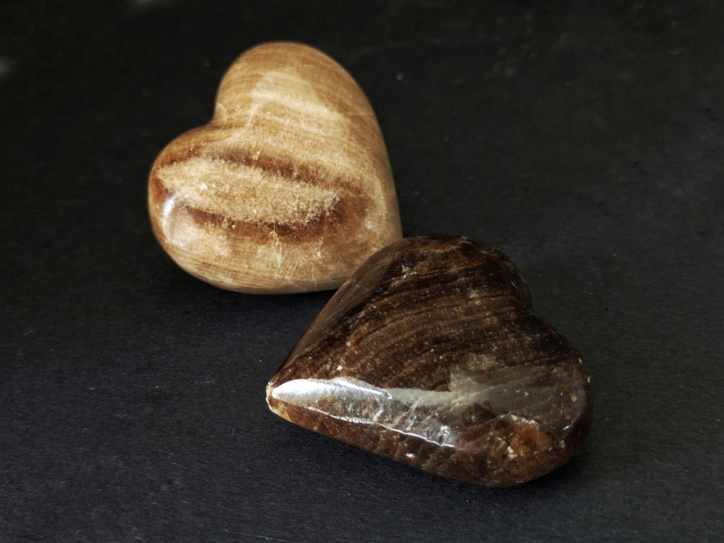 Chocolate Calcite Small Heart