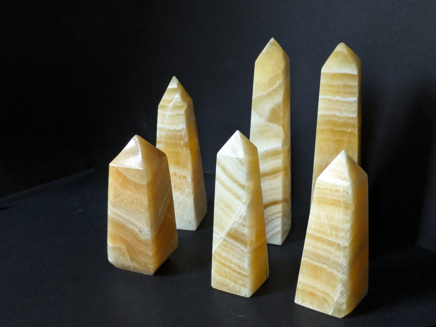 Orange Calcite Large Obelisk