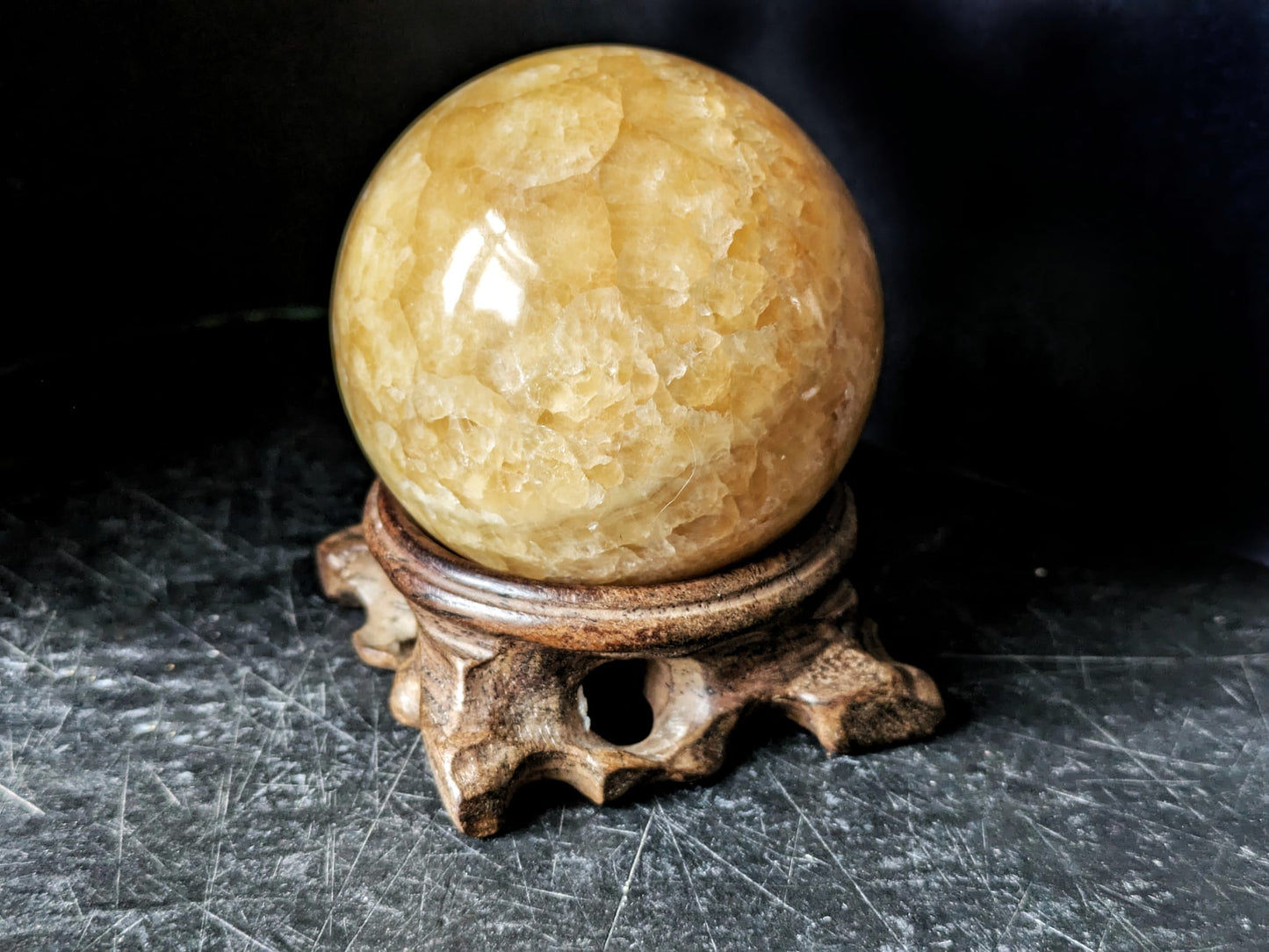 Orange Calcite Sphere