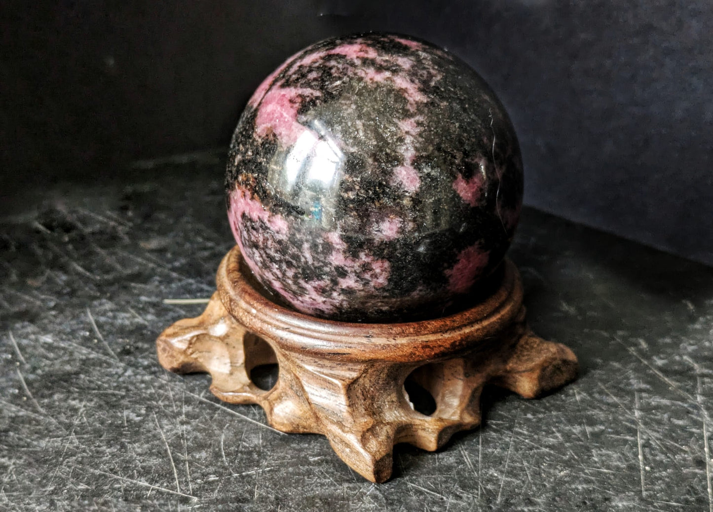 Rhodonite Sphere