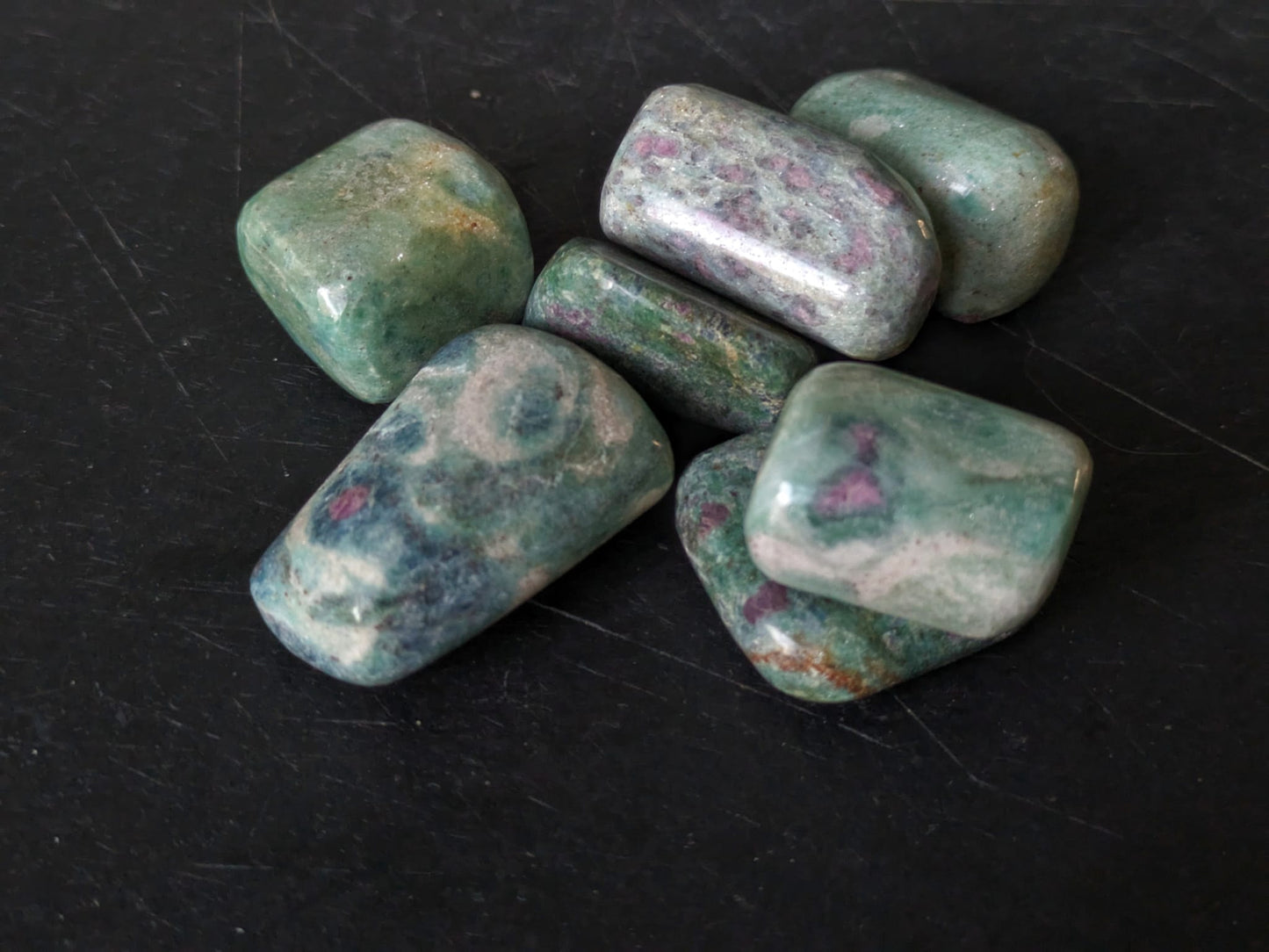 Ruby in Fuchsite Tumblestones