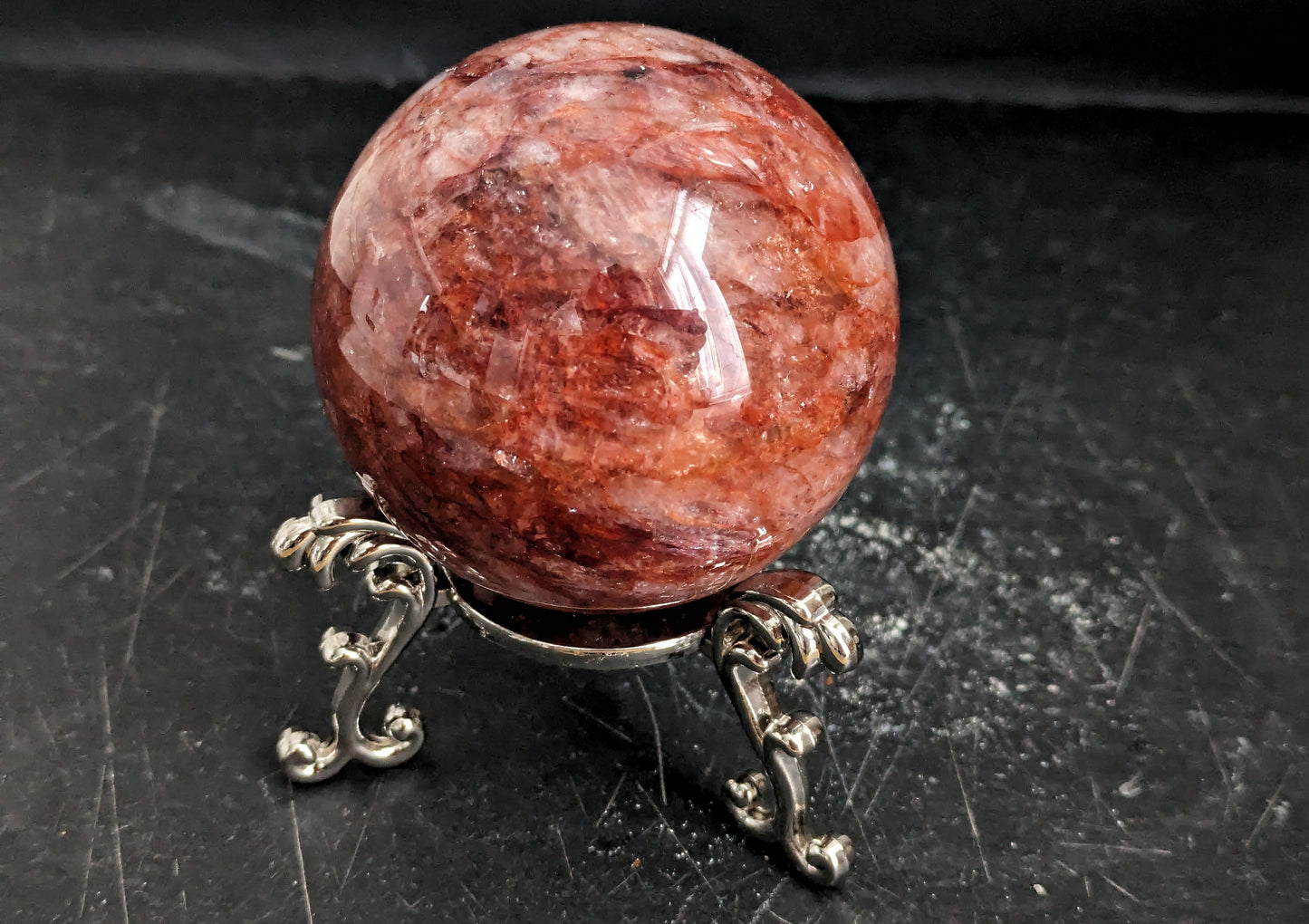 Fire Quartz Sphere 7