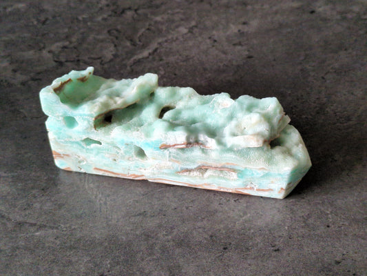 Blue Aragonite Drusy Medium Obelisk